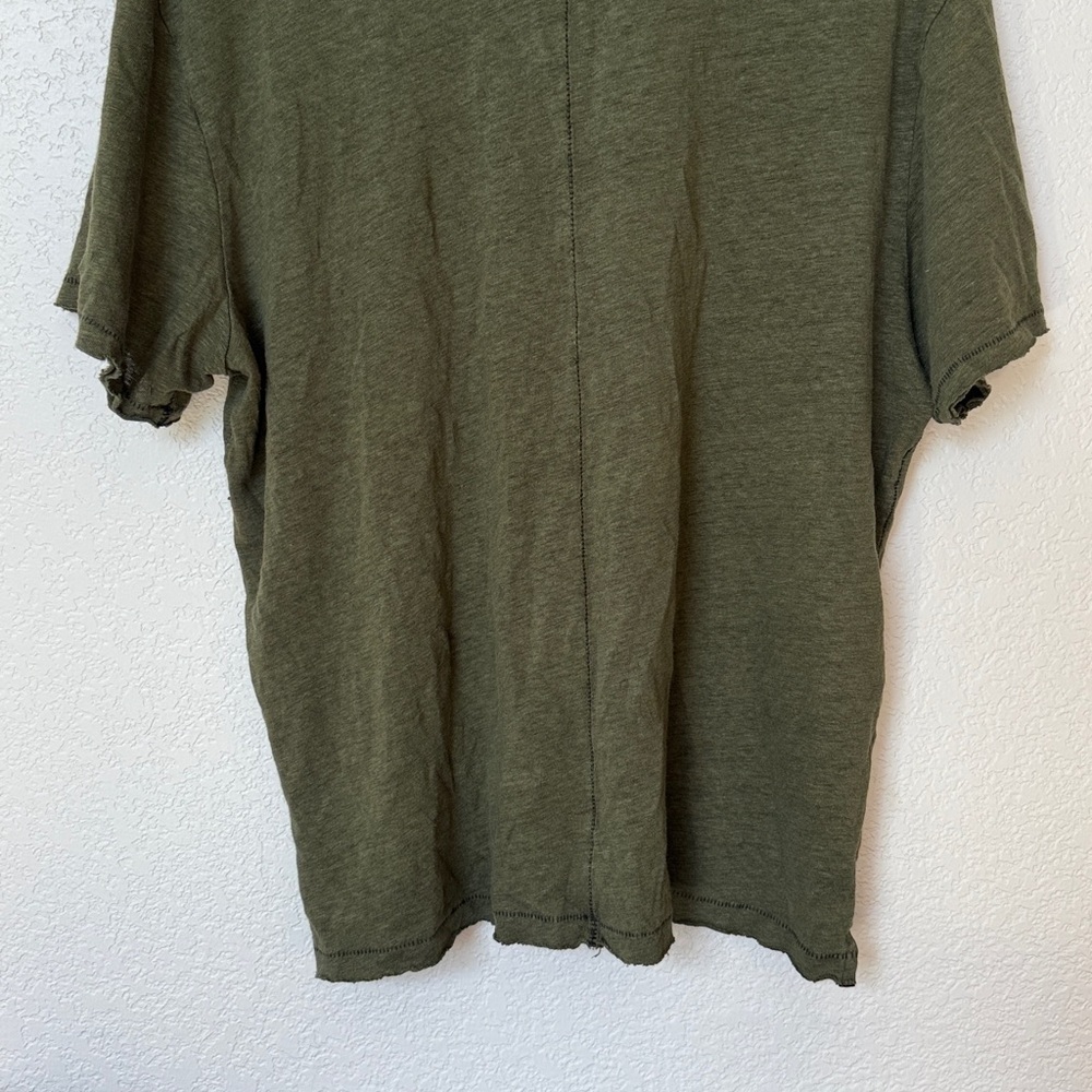 Rag & Bone Polo Collared Shirt Olive Green size Large - Picture 11 of 11